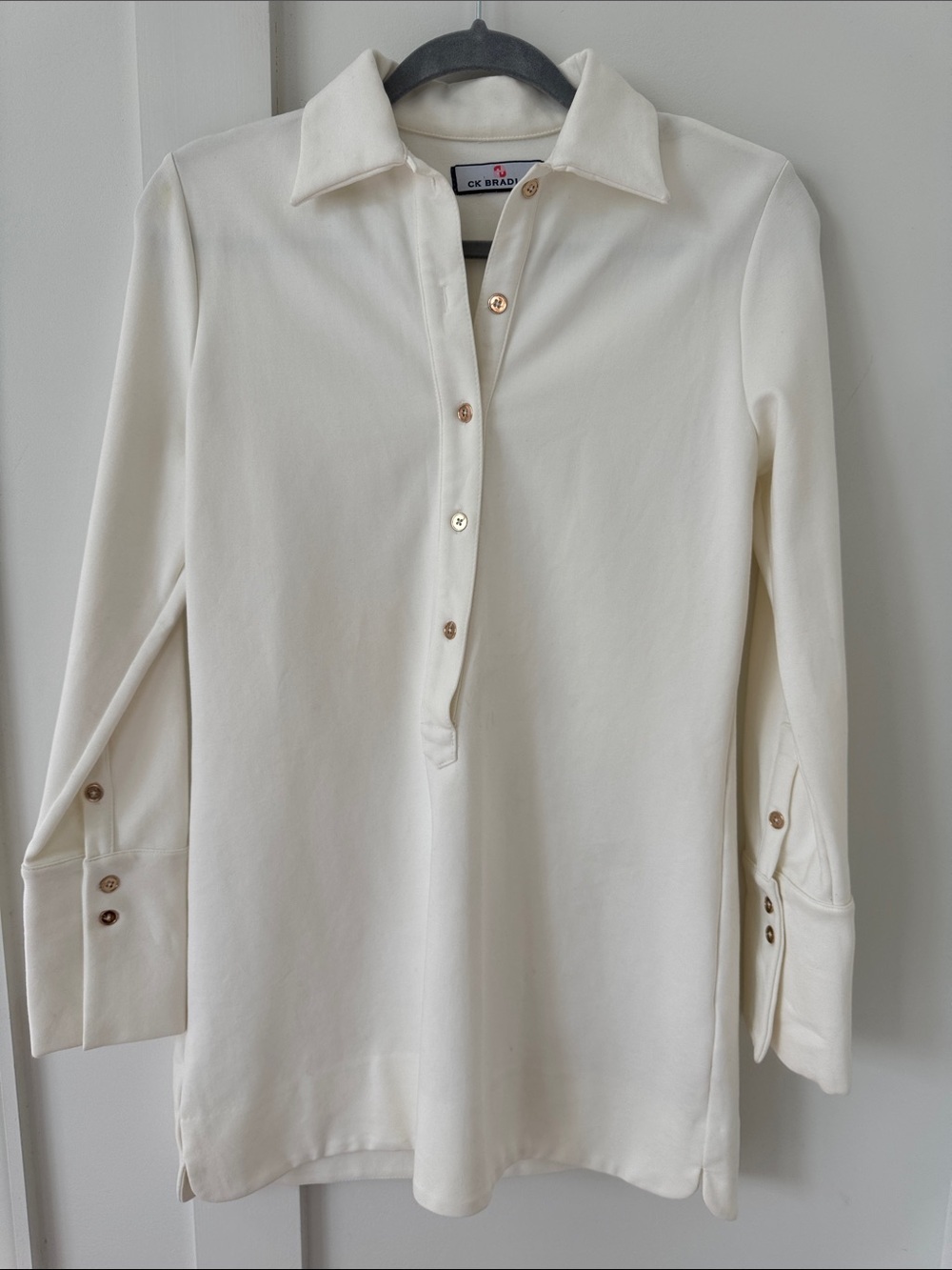 Tuckernuck CK Bradley IVY TUNIC - WHITE PONTE Size M - Picture 5 of 10